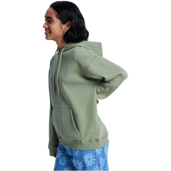 2026 Roxy Womens Surf Stoked Hoodie Brushed Hoodie ERJFT05046 - Oil Green